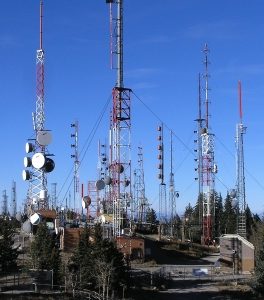 Multiple radio towers